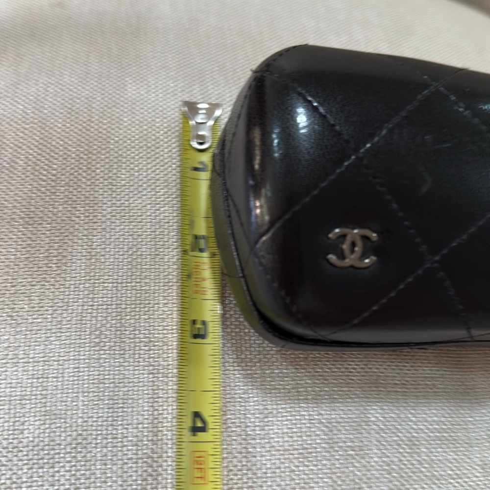 CHANEL vintage quilted sunglasses hard box black - Picture 10 of 11